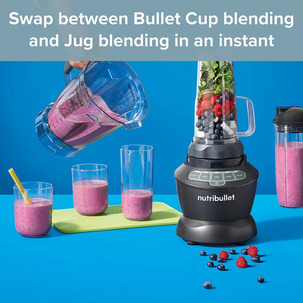 Nutribullet Blender Combo 1200W Power 02147 - Dark Grey