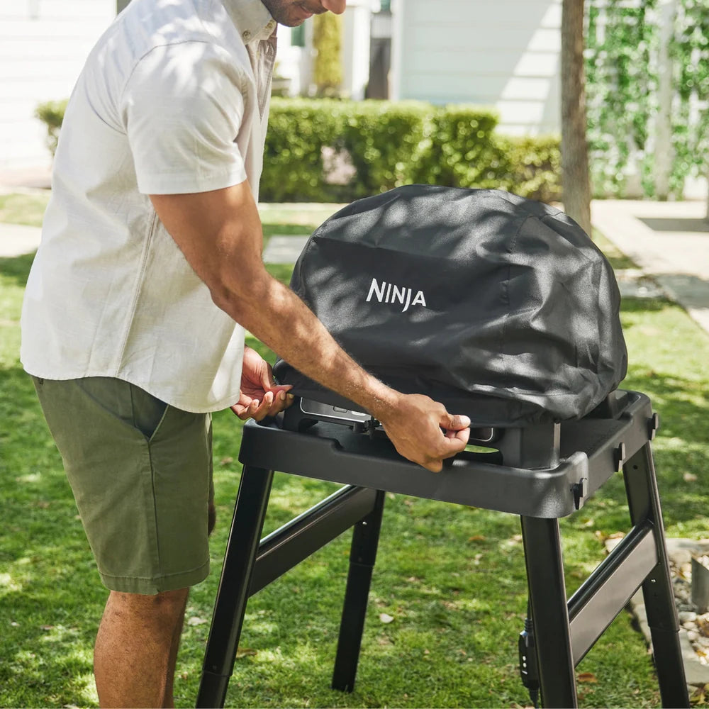 Ninja OG850UK Woodfire Pro XL Electric BBQ Grill & Smoker with Cover and Woodfire Pellets OG850UKCOVKIT
