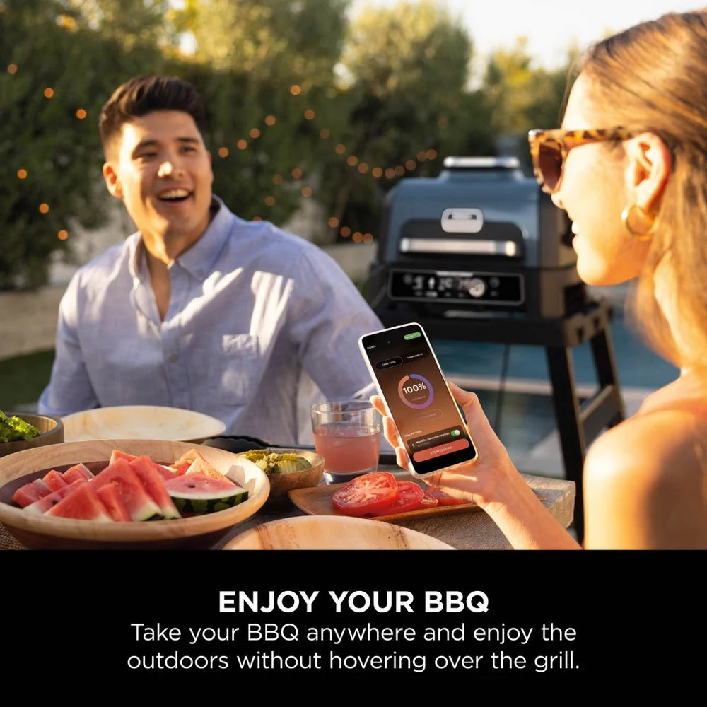 Ninja Woodfire Pro Connect XL Electric BBQ Grill and Smoker OG901UK - Clearance