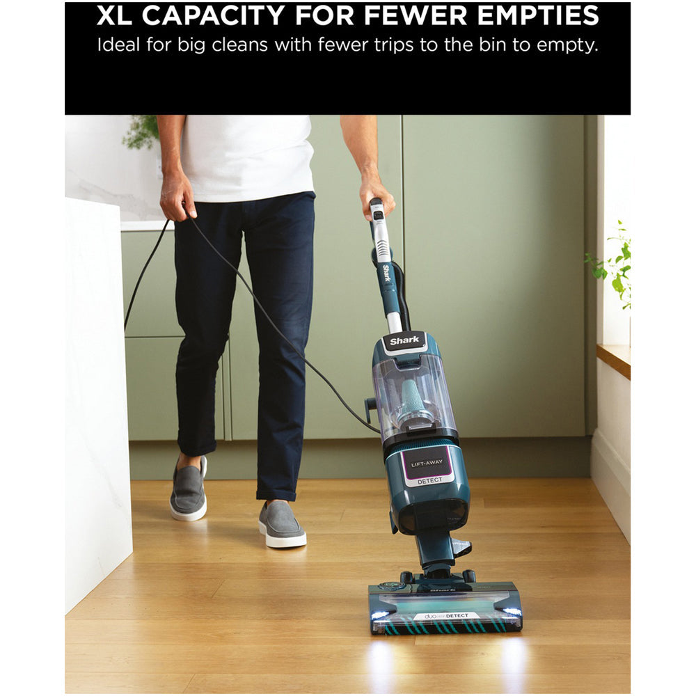 Shark Detect XL Pet Pro Corded Upright Vacuum Cleaner with Anti Hair Wrap Plus LA791UKT - Adriatic Teal Silver